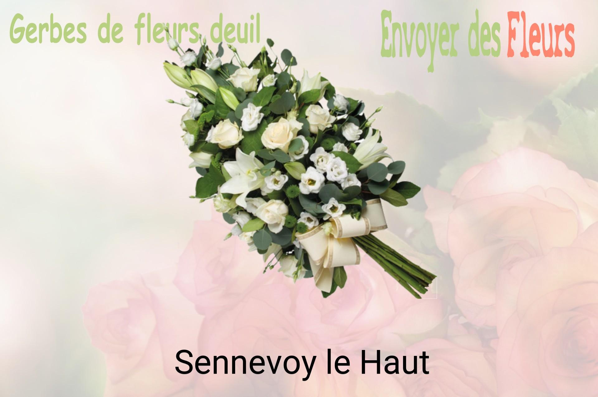 Gerbe de fleurs de deuil livrée à Sennevoy-le-Haut